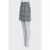 Checkered print skirt