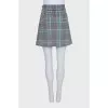 Checkered print skirt