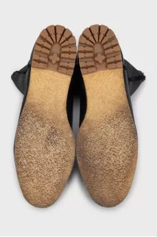 Черные сапоги с мехом