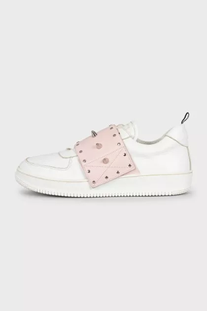 Кожаные кроссовки Rockstud