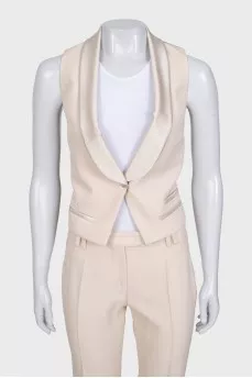 Wool suit consisting of a vest and trousers