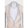 Wool suit consisting of a vest and trousers