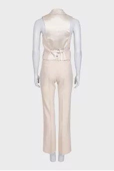 Wool suit consisting of a vest and trousers