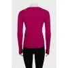 Pink cardigan with a patch