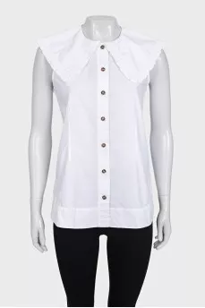 Black cardigan with logo buttons