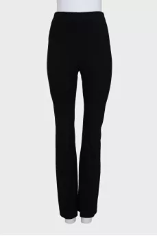 Black cardigan with logo buttons