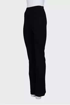 Black cardigan with logo buttons
