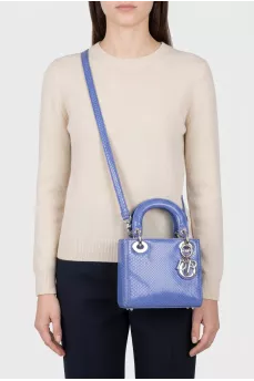 Lady Dior leather mini bag