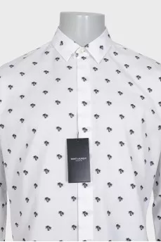Men's white straight-fit shirt with tag