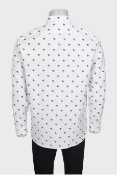 Men's white straight-fit shirt with tag