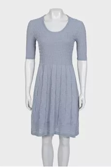 Light blue fitted dress
