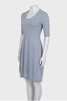 Light blue fitted dress