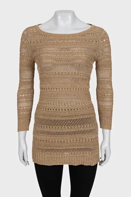 Beige elongated jumper