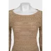 Beige elongated jumper