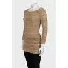 Beige elongated jumper
