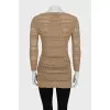 Beige elongated jumper