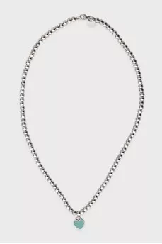 Silver necklace with pendant
