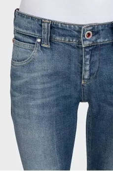 Blue skinny jeans with tag