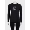 Black long sleeve with logo