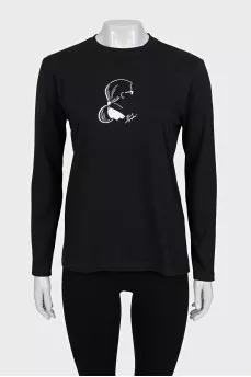 Black long sleeve with logo
