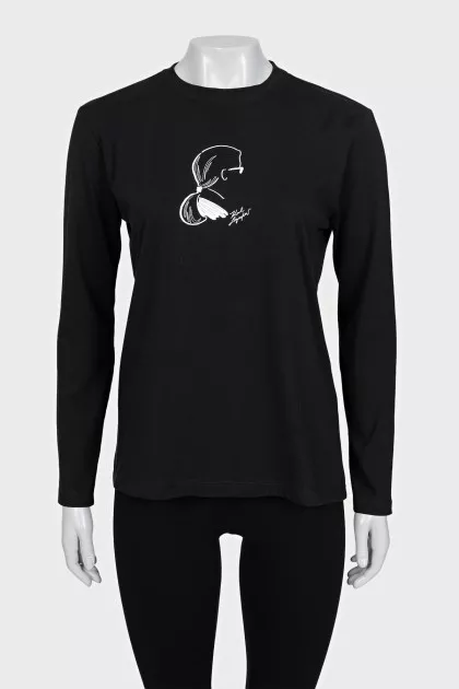 Black long sleeve with logo