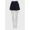Blue high-waisted shorts