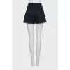 Blue high-waisted shorts