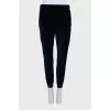 Velvet blue suit with trousers