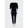 Velvet blue suit with trousers