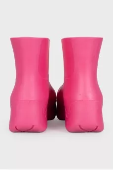 Резиновые розовые сапоги Puddle