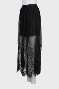 Ariella mesh and lace skirt