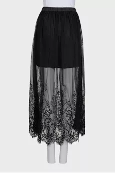 Ariella mesh and lace skirt