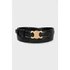 Triomphe leather belt