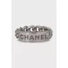 Silver ring with embossing