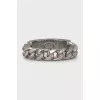 Silver ring with embossing