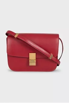 Classic Box red leather bag