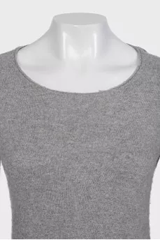 Drawstring jumper with contrast trim