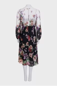 Loose-fitting floral print dress