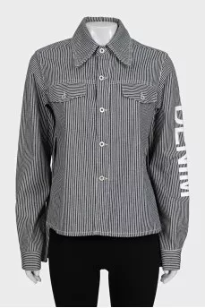Black and white striped shirt