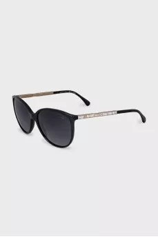 Sunglasses with crystals on the temples