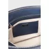 Two-tone leather tote