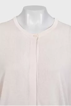 Бежевая футболка oversize