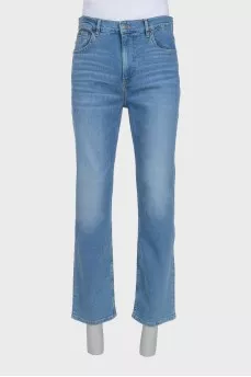 Regular fit light blue jeans with tag