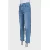 Regular fit light blue jeans with tag