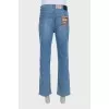 Regular fit light blue jeans with tag