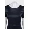 Fitted business dress with short sleeves