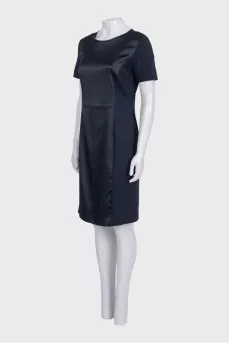 Fitted business dress with short sleeves