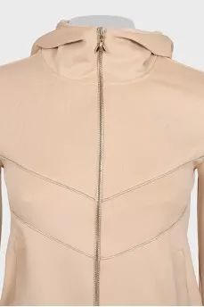Beige fitted tracksuit