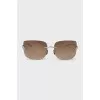 Brown oval sunglasses