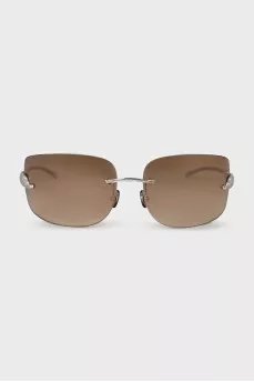 Brown oval sunglasses